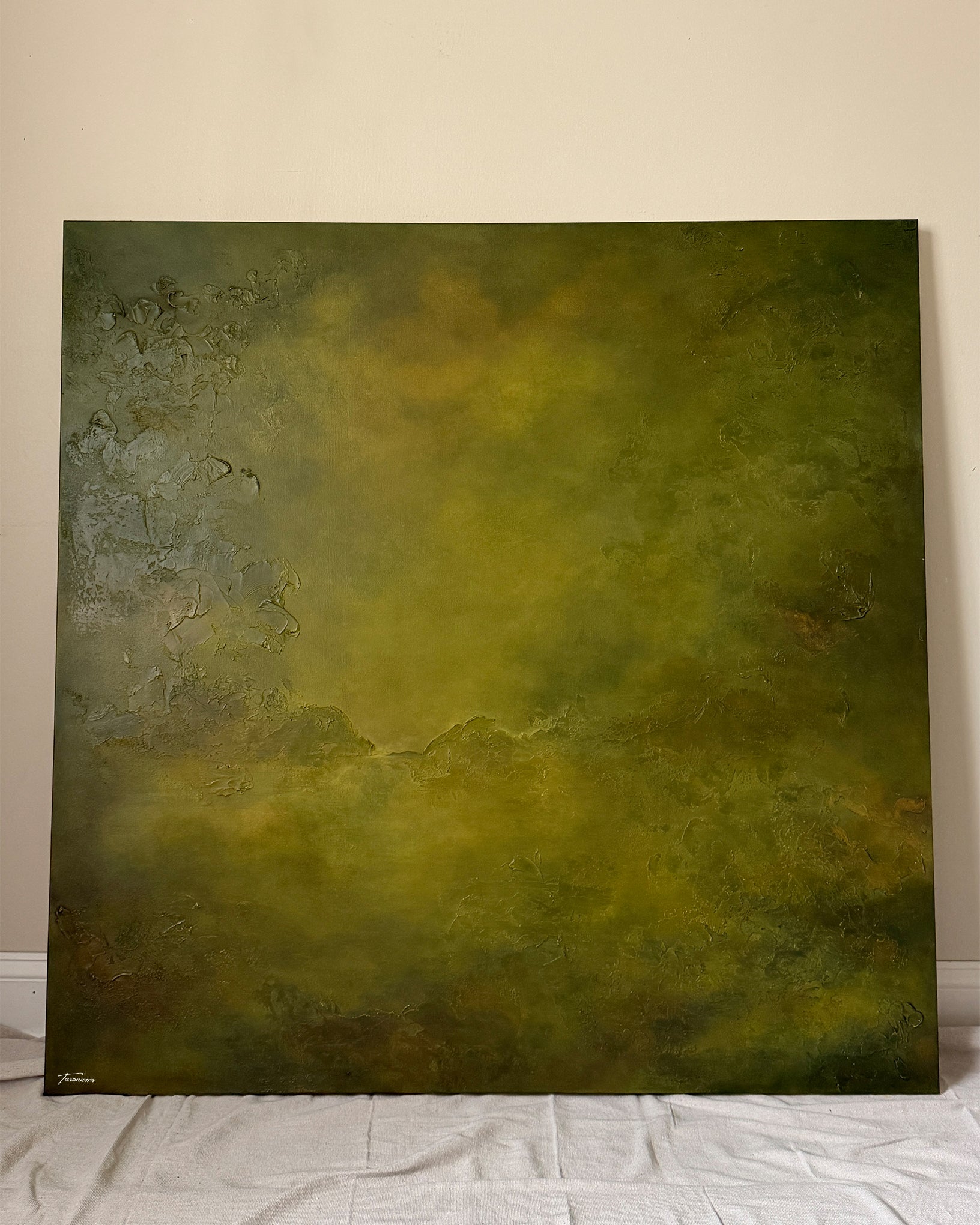 “Return to Calm” Original Artwork On Canvas 48x48 inches