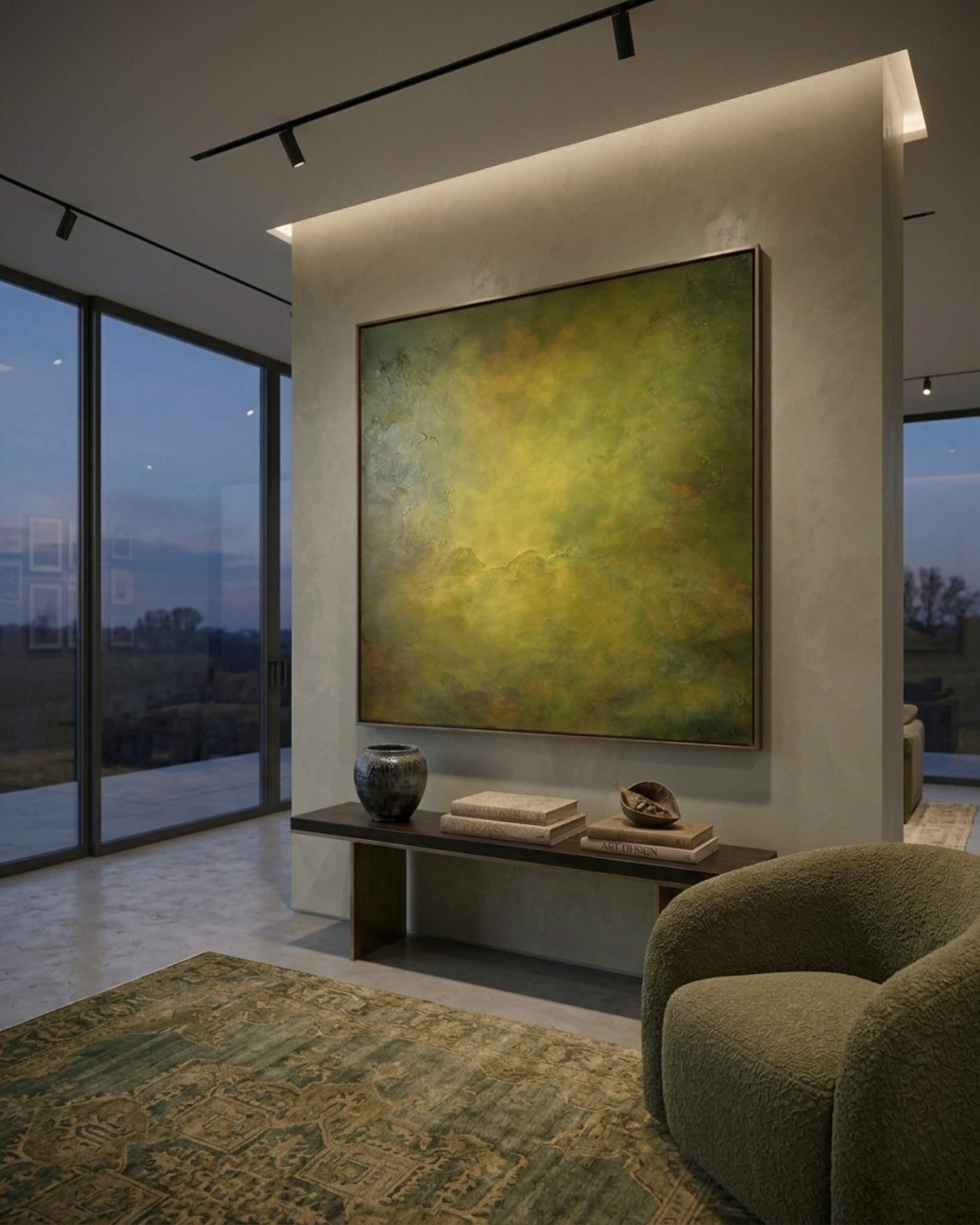 “Return to Calm” Original Artwork On Canvas 48x48 inches