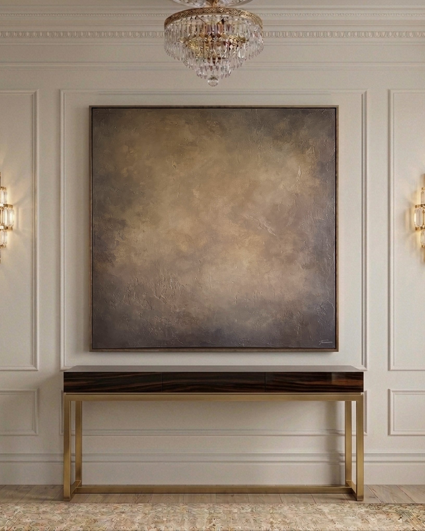 “Raw balance” Original Artwork On Canvas 36x36 inches